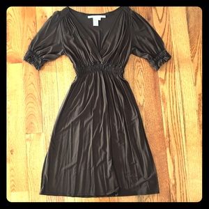 Brown Knee-length Dress